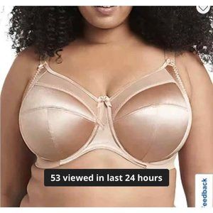 Goddess Keira Nude Underwire Banded Non Padded Soft Full Coverage Bra 42G GD6090